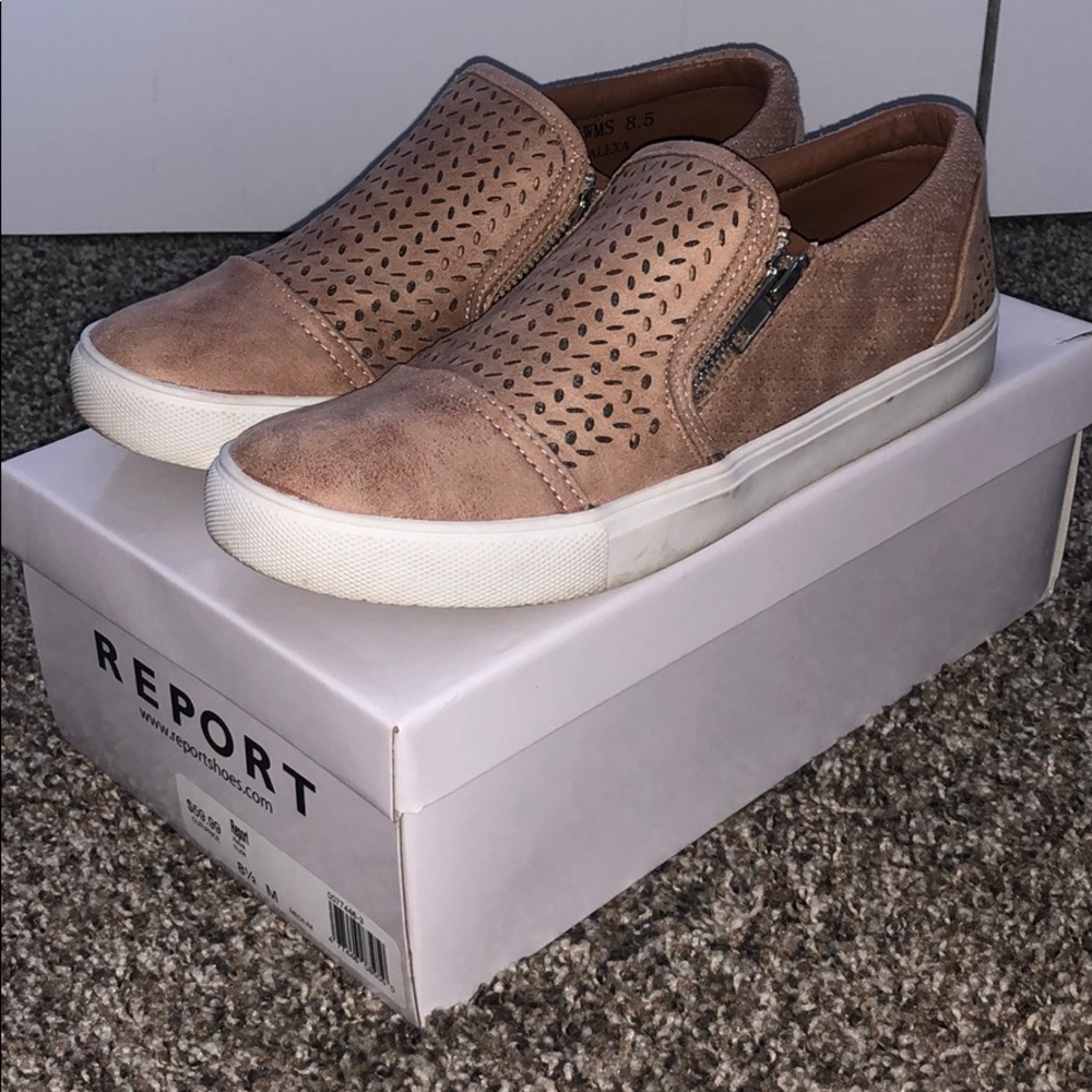 Mauve Report slide on shoes